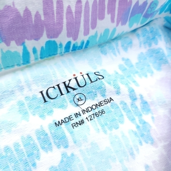 ICIKÜLS Knit Golf Tennis Exercise Top Open Mesh ½ Sleeve  Sz XL - Picture 5 of 16